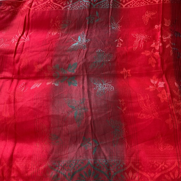 Red Butterfly Large Scarf/Wrap - Picture 6 of 9